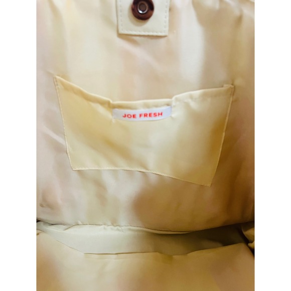 NEW Joe Fresh Straw Tote Bag Striped Pink Orange Beach Travel Shoulder Bag‎ - Picture 6 of 6